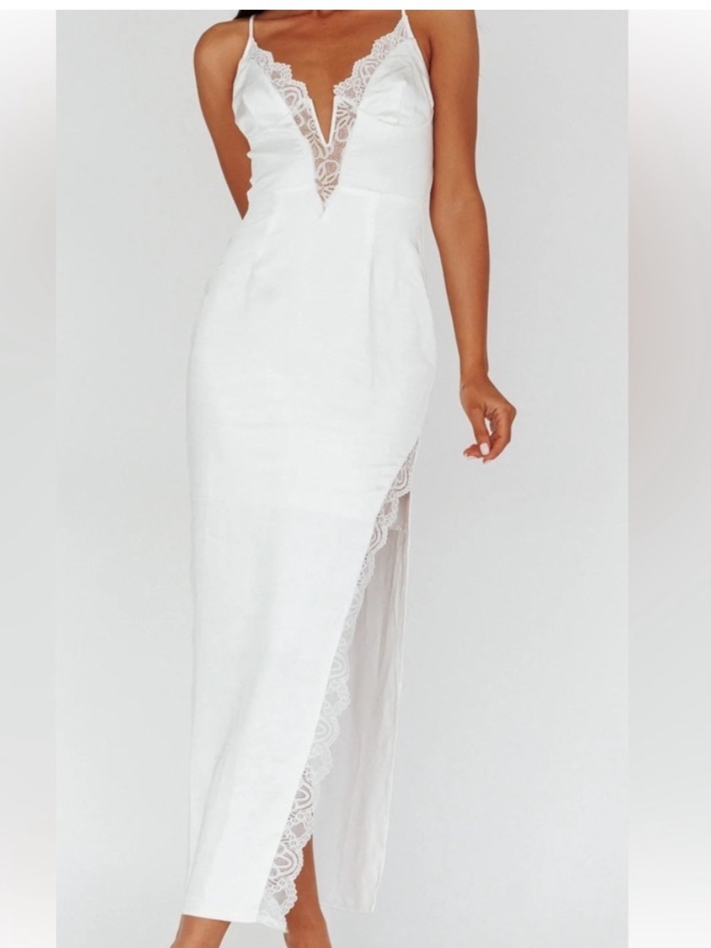 Saints & Secrets - Lace Satin Dress